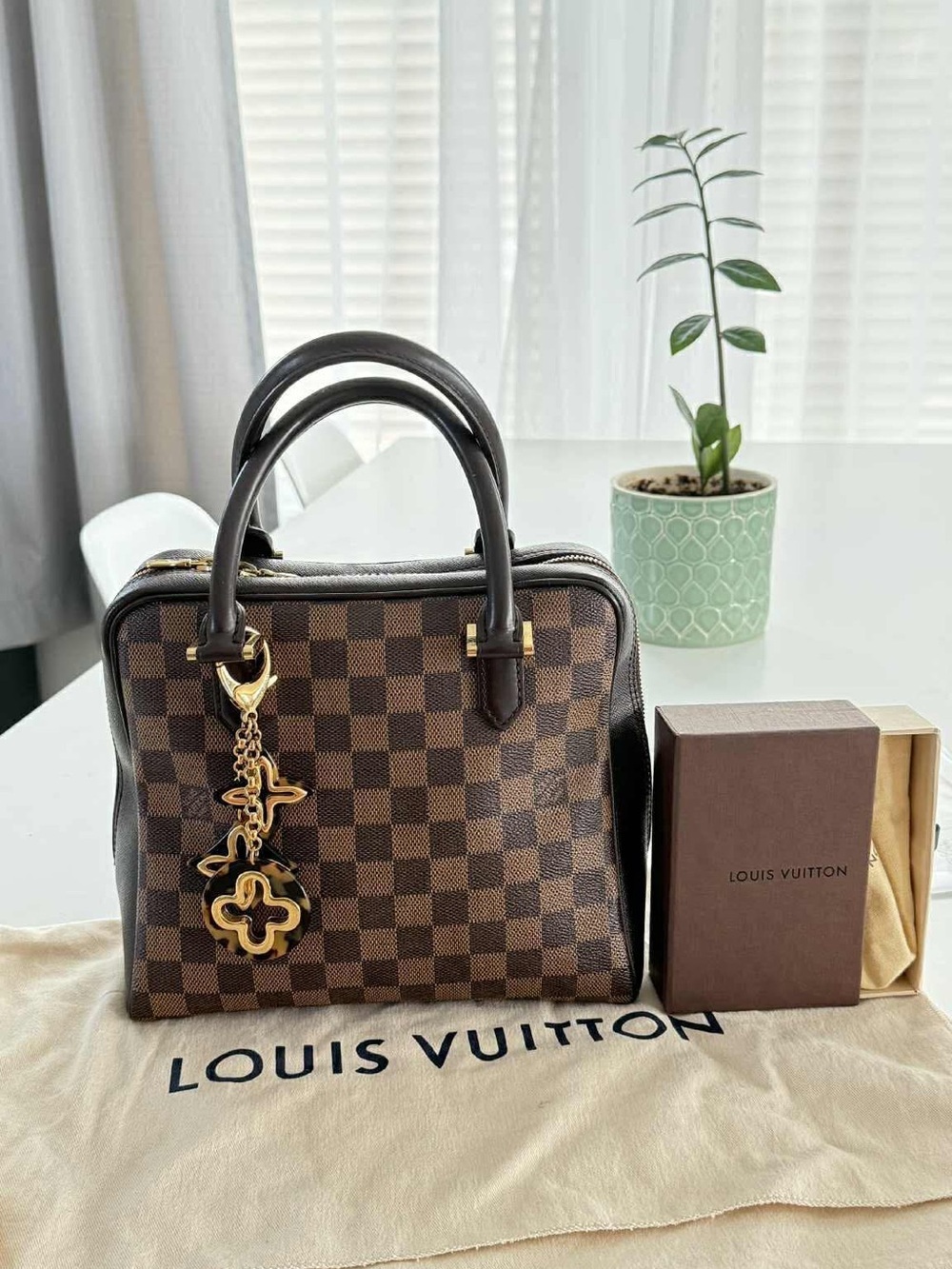 Louis Vuitton Brown Damier Ebene Satchel